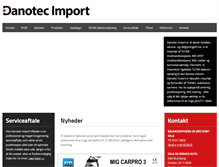 Tablet Screenshot of danotec-import.dk